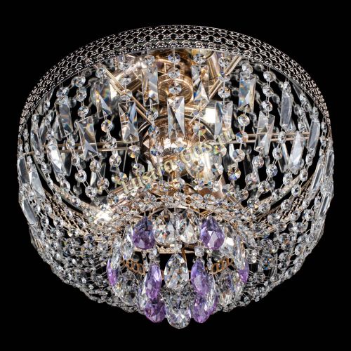 Люстра Венеция Астра №3 фиолетовая в Сочи Гусь Хрустальный
