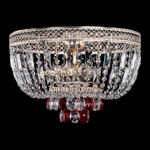 Люстра Венеция Астра №3 красная в Сочи Гусь Хрустальный