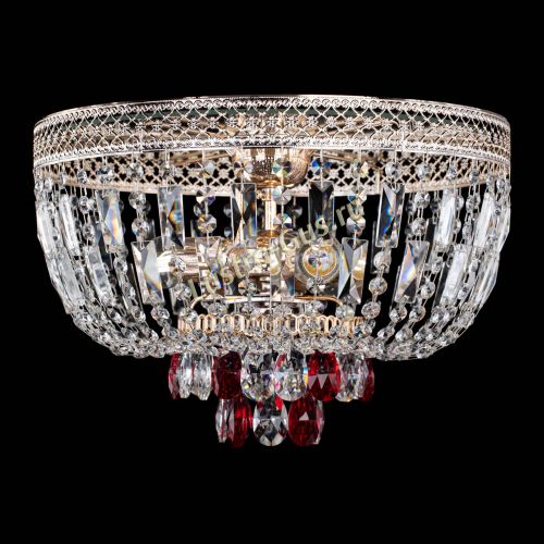 Люстра Венеция Астра №3 красная в Сочи Гусь Хрустальный