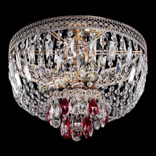 Люстра Венеция Астра №3 красная в Сочи Гусь Хрустальный