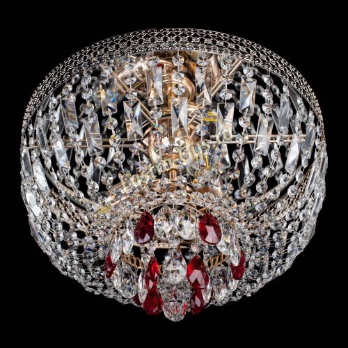 Люстра Венеция Астра №3 красная в Сочи Гусь Хрустальный