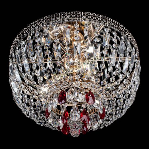 Люстра Венеция Астра №3 красная в Сочи Гусь Хрустальный