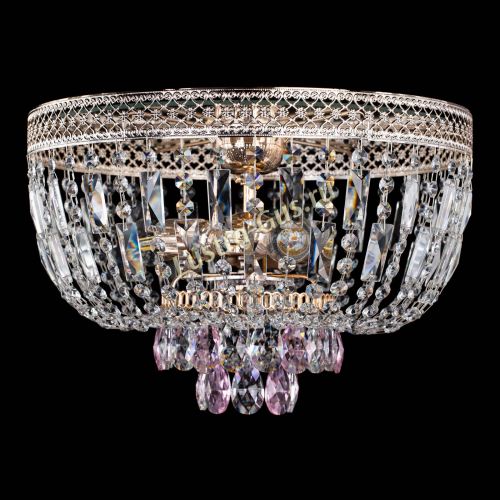 Люстра Венеция Астра №3 розовая в Сочи Гусь Хрустальный