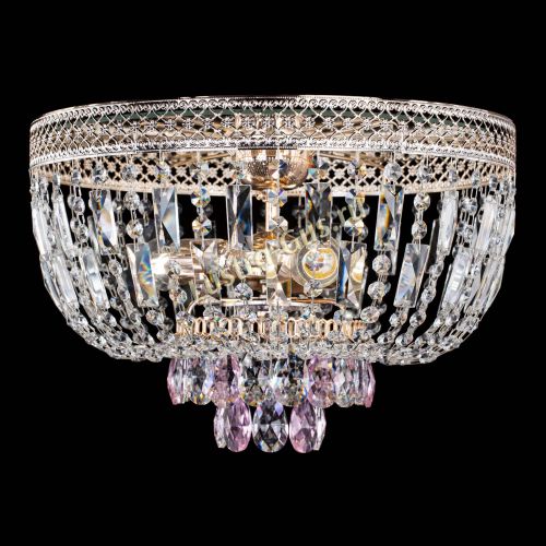 Люстра Венеция Астра №3 розовая в Сочи Гусь Хрустальный