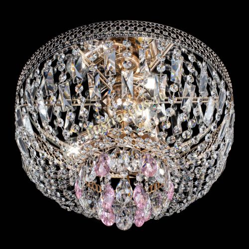 Люстра Венеция Астра №3 розовая в Сочи Гусь Хрустальный