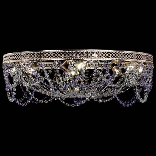 Люстра Венеция Ажур фиолетовая в Сочи Гусь Хрустальный