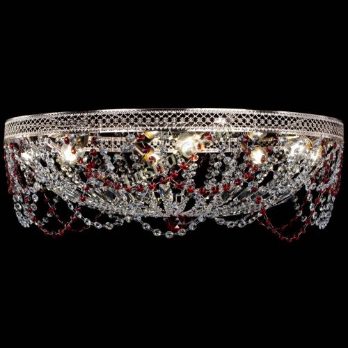 Люстра Венеция Ажур красная в Сочи Гусь Хрустальный