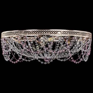 Люстра потолочная Венеция Ажур розовая