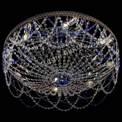 Люстра Венеция Ажур синяя в Сочи Гусь Хрустальный