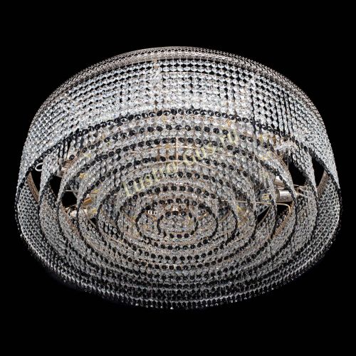 Люстра Венеция Капель №10 оптикон черная в Сочи Гусь Хрустальный