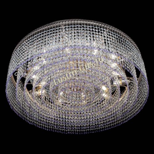 Люстра Венеция Капель №10 оптикон фиолетовая в Сочи Гусь Хрустальный