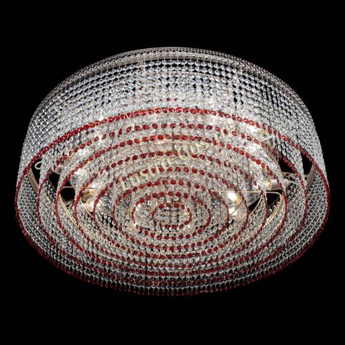 Люстра Венеция Капель №10 оптикон красная в Сочи Гусь Хрустальный