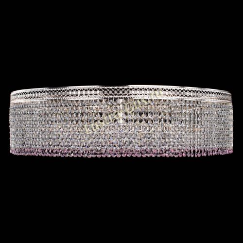 Люстра Венеция Капель №10 оптикон розовая в Сочи Гусь Хрустальный