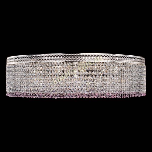 Люстра Венеция Капель №10 оптикон розовая в Сочи Гусь Хрустальный