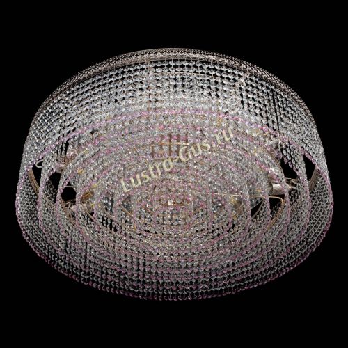 Люстра Венеция Капель №10 оптикон розовая в Сочи Гусь Хрустальный