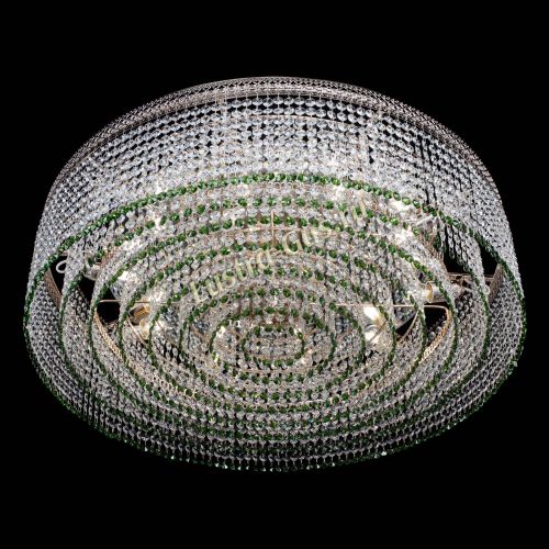 Люстра Венеция Капель №10 оптикон зеленая в Сочи Гусь Хрустальный