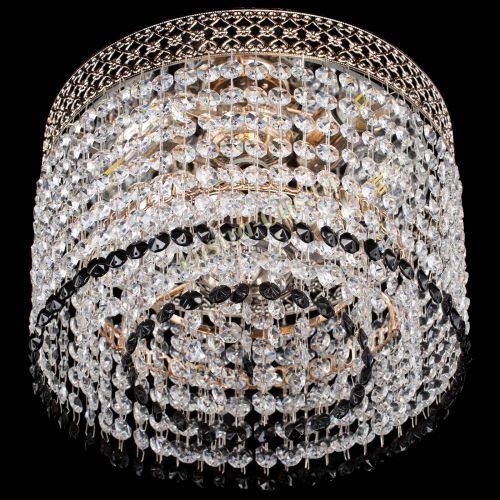 Люстра Венеция Капель №2 черная в Сочи Гусь Хрустальный