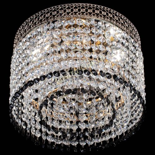 Люстра Венеция Капель №2 черная в Сочи Гусь Хрустальный