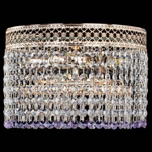 Люстра Венеция Капель №2 фиолетовая в Сочи Гусь Хрустальный