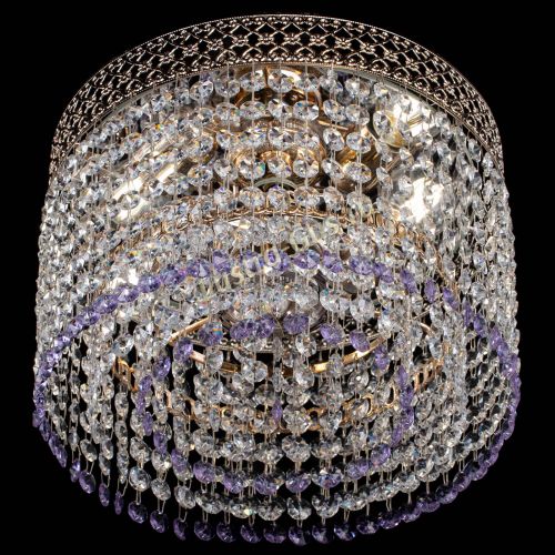 Люстра Венеция Капель №2 фиолетовая в Сочи Гусь Хрустальный