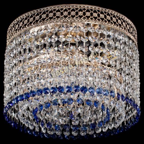 Люстра Венеция Капель №2 синяя в Сочи Гусь Хрустальный