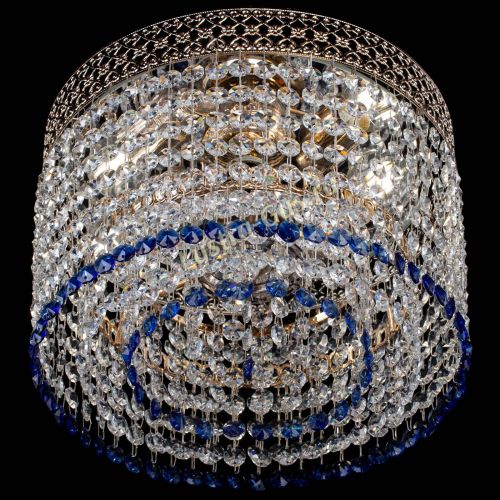Люстра Венеция Капель №2 синяя в Сочи Гусь Хрустальный