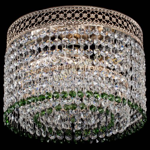 Люстра Венеция Капель №2 зеленая в Сочи Гусь Хрустальный