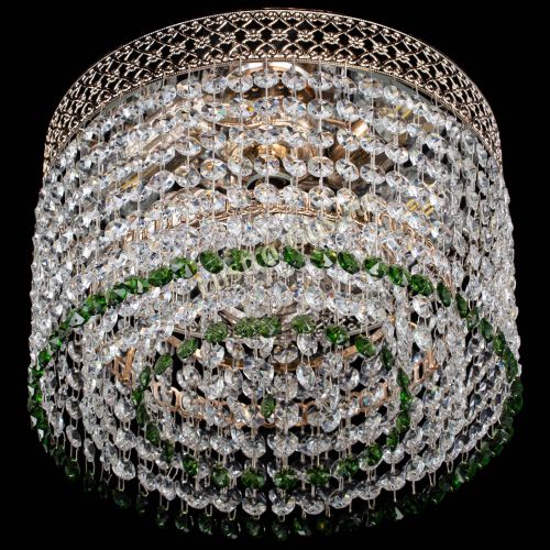 Люстра Венеция Капель №2 зеленая в Сочи Гусь Хрустальный