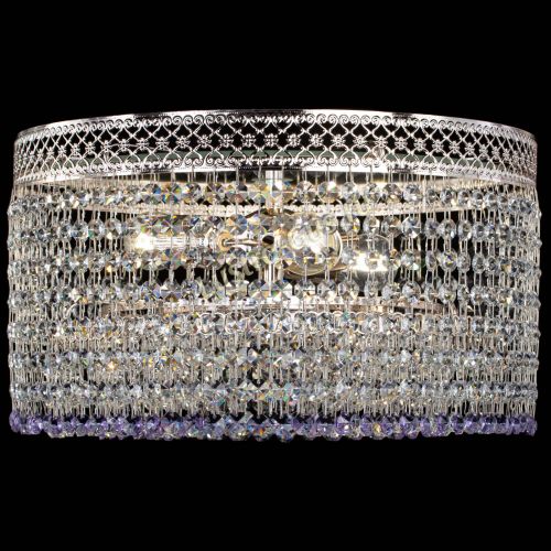 Люстра Венеция Капель №3 фиолетовая в Сочи Гусь Хрустальный