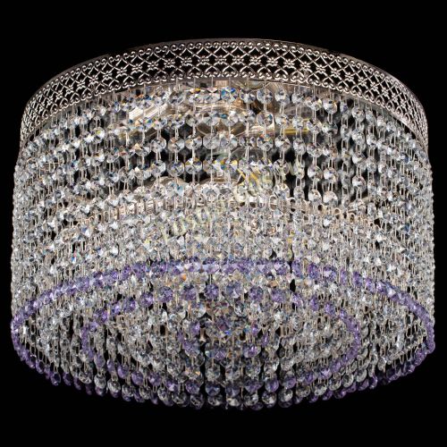 Люстра Венеция Капель №3 фиолетовая в Сочи Гусь Хрустальный