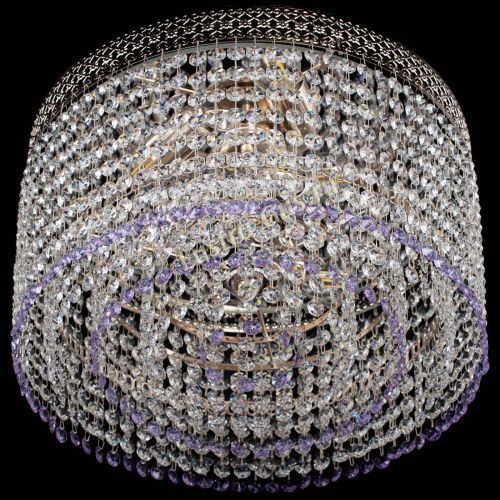 Люстра Венеция Капель №3 фиолетовая в Сочи Гусь Хрустальный