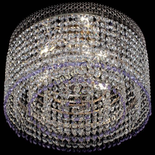 Люстра Венеция Капель №3 фиолетовая в Сочи Гусь Хрустальный