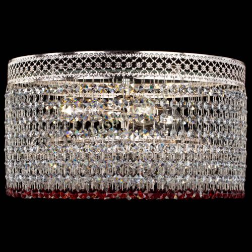 Люстра Венеция Капель №3 красная в Сочи Гусь Хрустальный