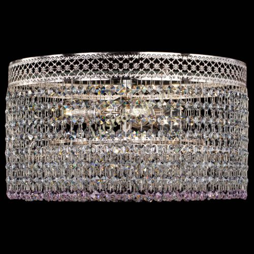 Люстра Венеция Капель №3 розовая в Сочи Гусь Хрустальный