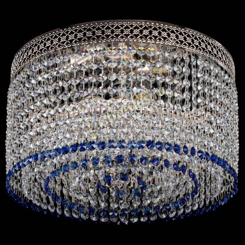 Люстра Венеция Капель №3 синяя в Сочи Гусь Хрустальный