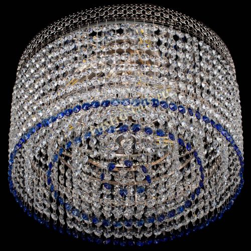 Люстра Венеция Капель №3 синяя в Сочи Гусь Хрустальный