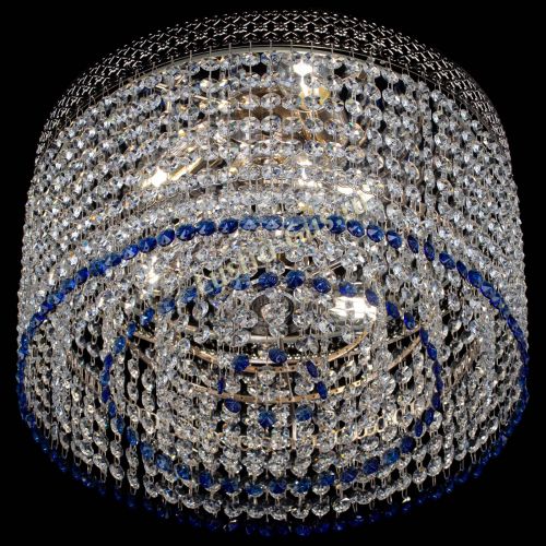 Люстра Венеция Капель №3 синяя в Сочи Гусь Хрустальный