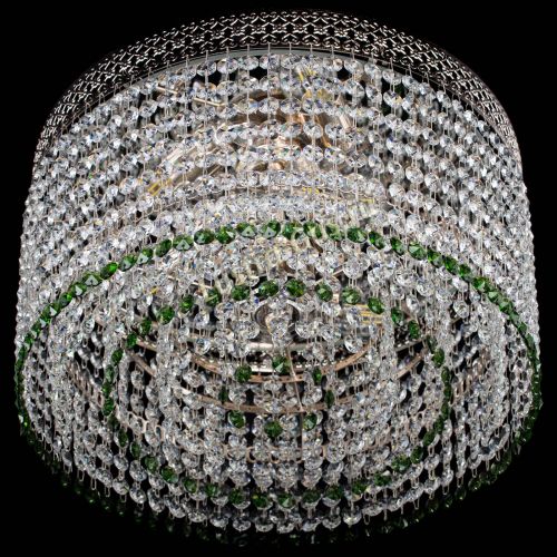 Люстра Венеция Капель №3 зеленая в Сочи Гусь Хрустальный