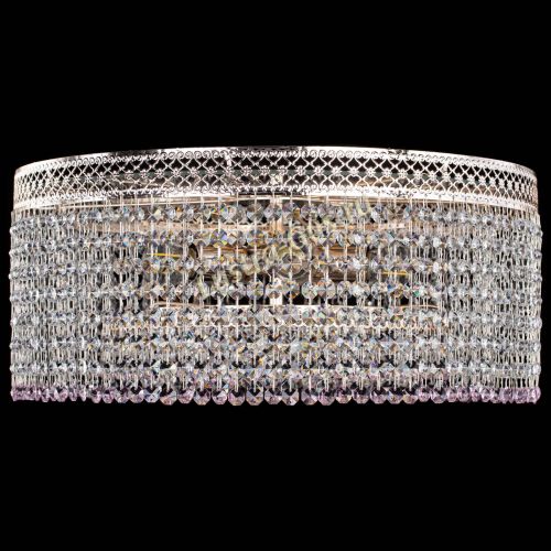 Люстра Венеция Капель №5 розовая в Сочи Гусь Хрустальный