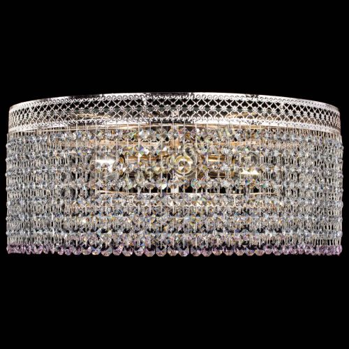 Люстра Венеция Капель №5 розовая в Сочи Гусь Хрустальный