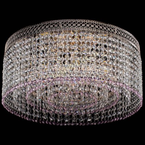 Люстра Венеция Капель №5 розовая в Сочи Гусь Хрустальный