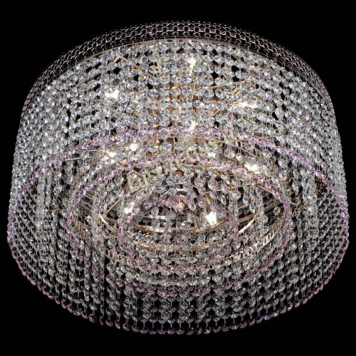 Люстра Венеция Капель №5 розовая в Сочи Гусь Хрустальный