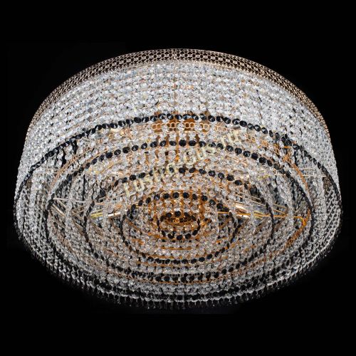 Люстра Венеция Капель №8 оптикон черная в Сочи Гусь Хрустальный