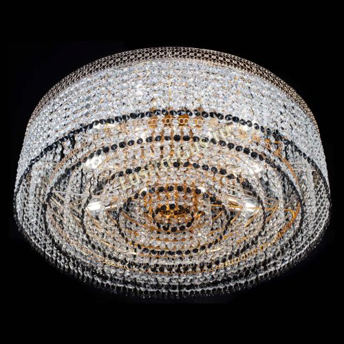 Люстра Венеция Капель №8 оптикон черная в Сочи Гусь Хрустальный