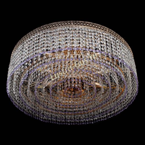 Люстра Венеция Капель №8 оптикон фиолетовая в Сочи Гусь Хрустальный