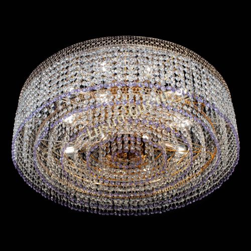 Люстра Венеция Капель №8 оптикон фиолетовая в Сочи Гусь Хрустальный