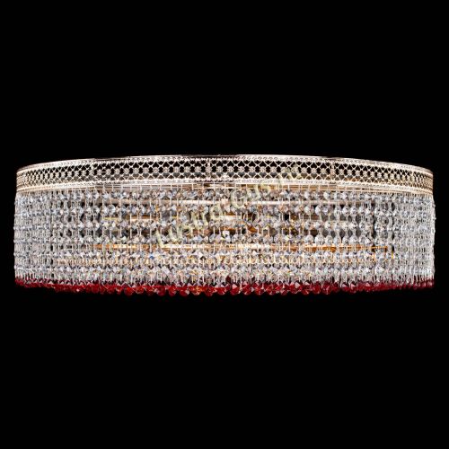 Люстра Венеция Капель №8 оптикон красная в Сочи Гусь Хрустальный