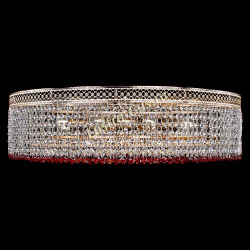 Люстра Венеция Капель №8 оптикон красная в Сочи Гусь Хрустальный