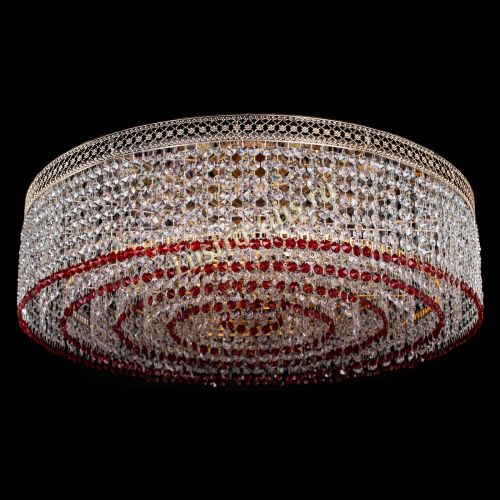 Люстра Венеция Капель №8 оптикон красная в Сочи Гусь Хрустальный