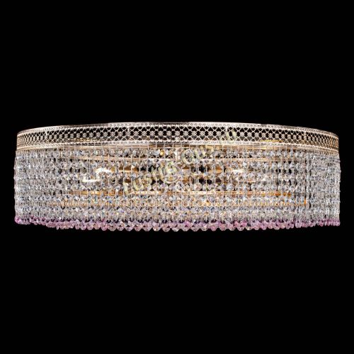 Люстра Венеция Капель №8 оптикон розовая в Сочи Гусь Хрустальный